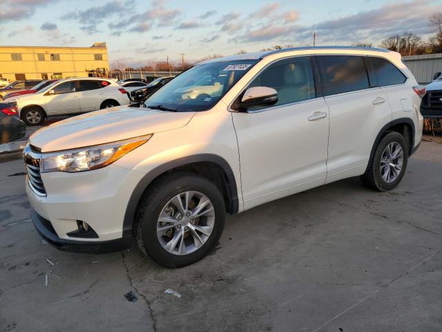  TOYOTA HIGHLANDER 2015 Белы