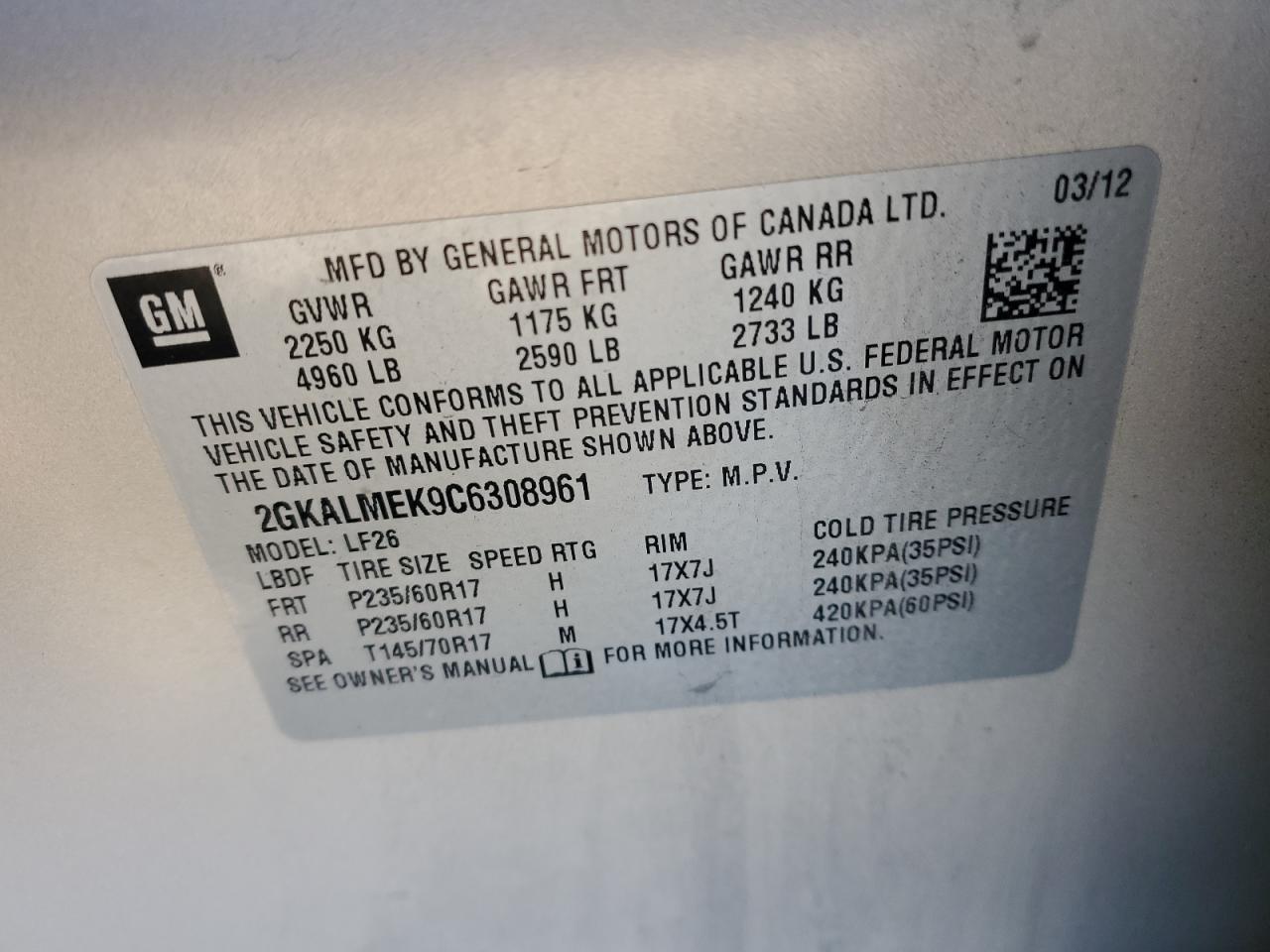 2012 GMC Terrain - Image 15