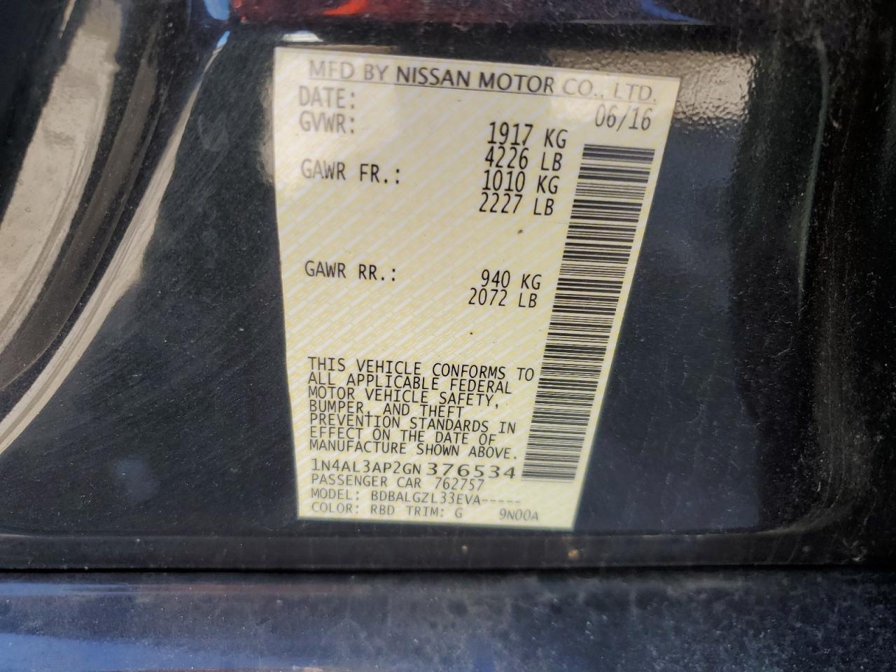 2016 Nissan Altima - Image 12