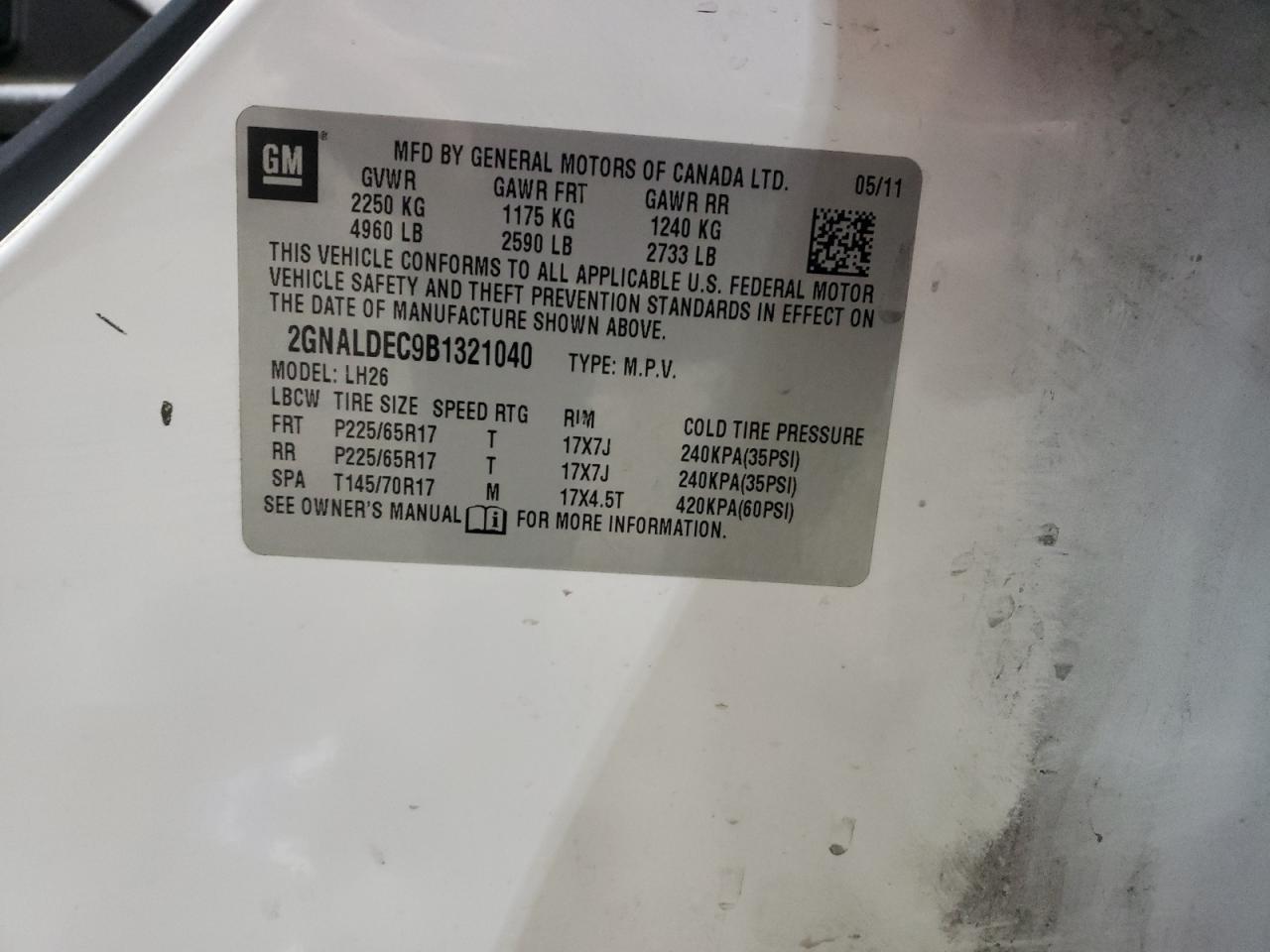 2011 Chevrolet Equinox - Image 16
