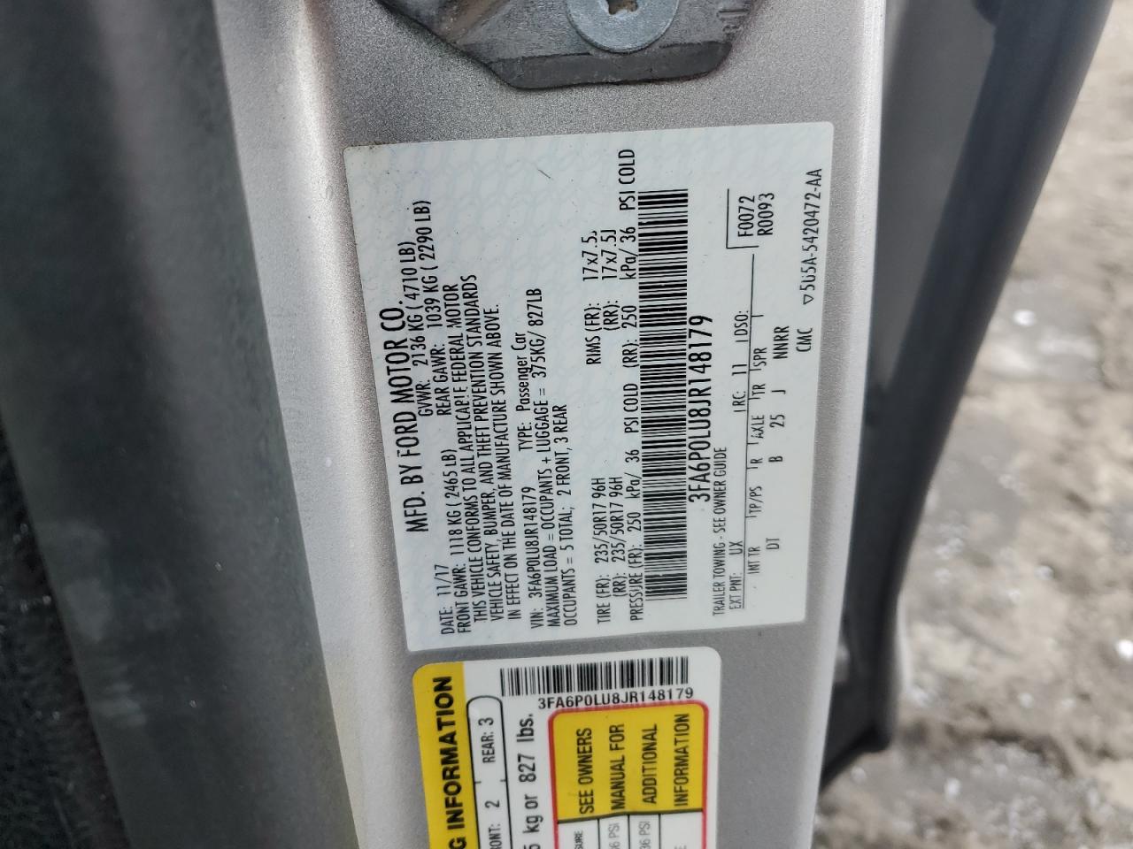 2018 Ford Fusion - Image 12