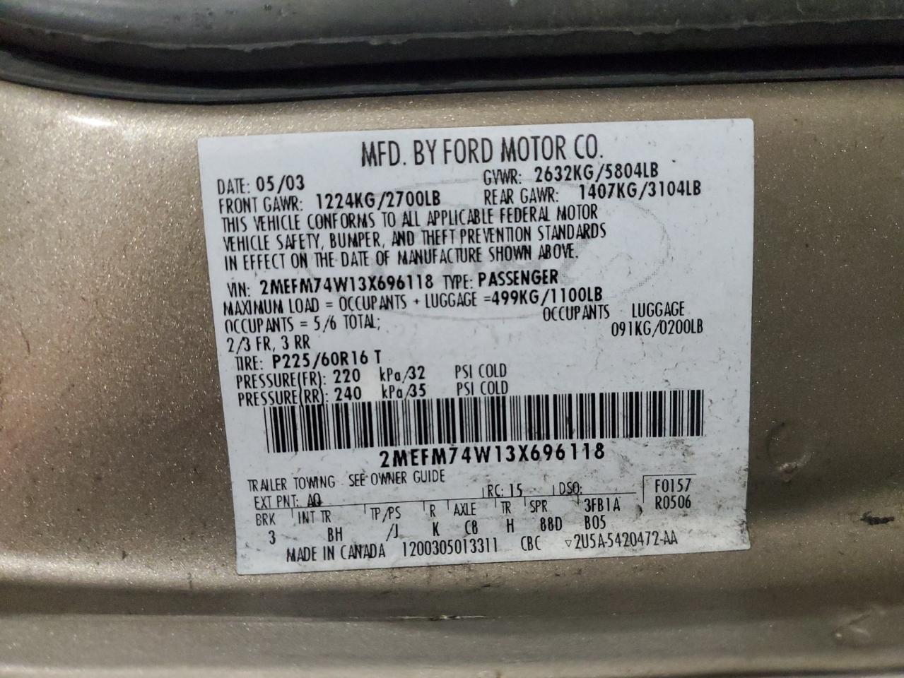 2003 Mercury Grand Marquis - Image 14