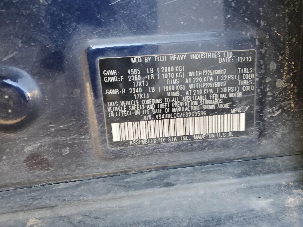 2014 Subaru Outback - Image 12