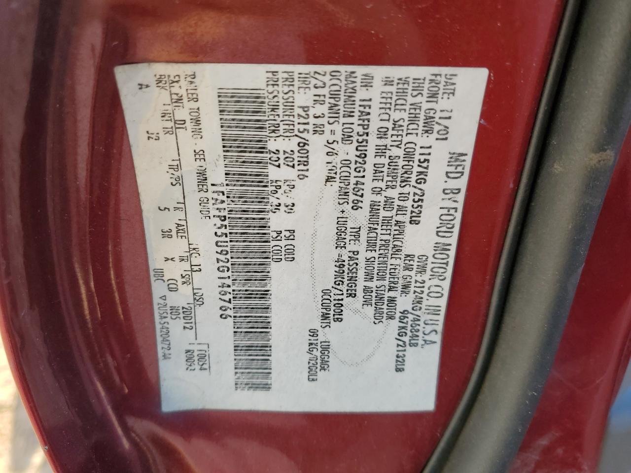 2002 Ford Taurus - Image 12