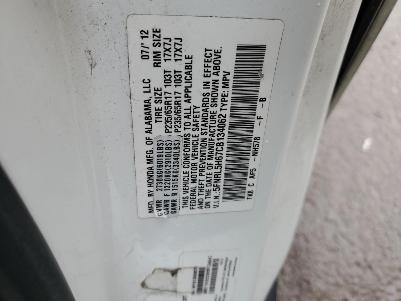 2012 Honda Odyssey - Image 15