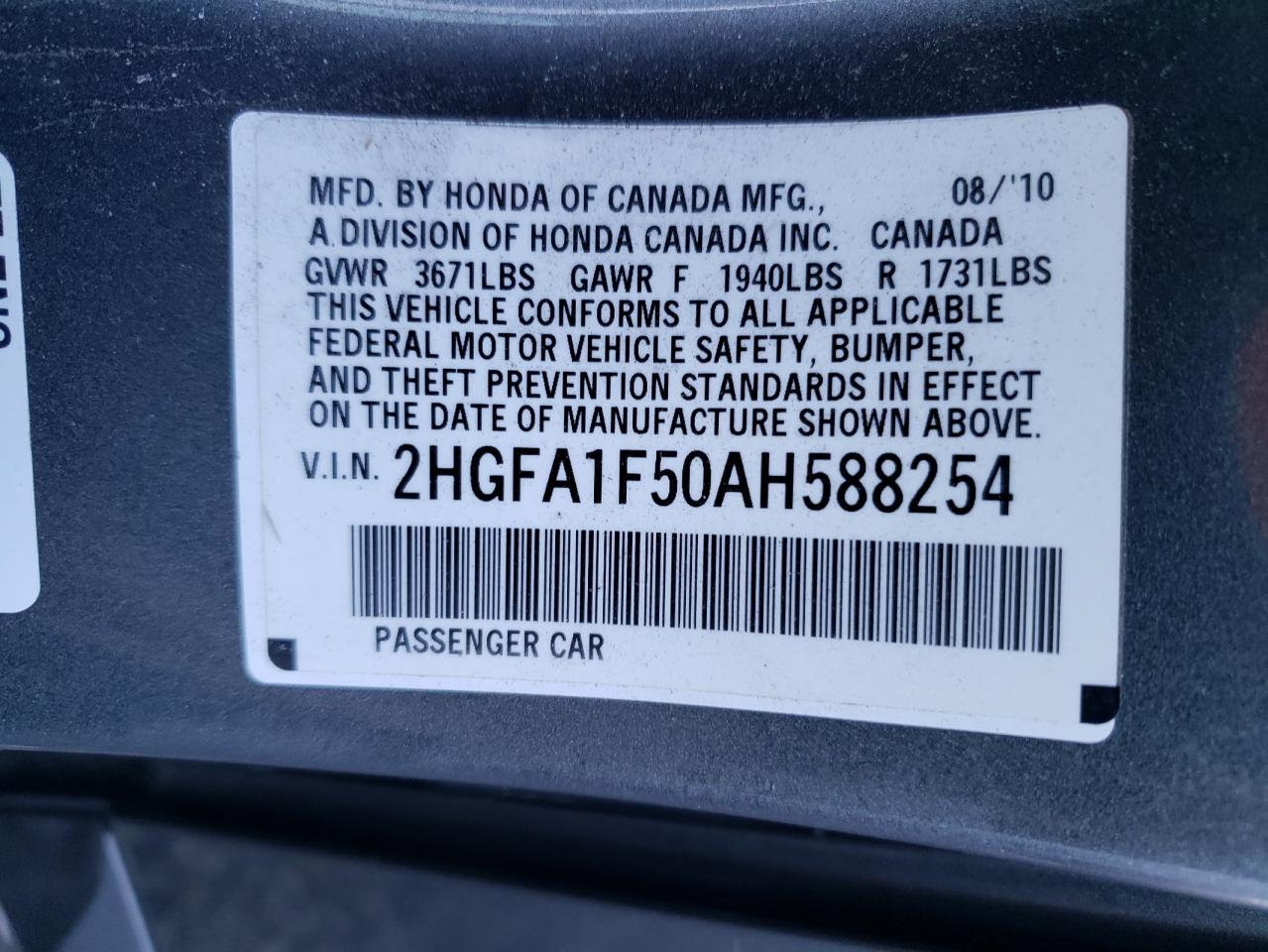 2010 Honda Civic - Image 12