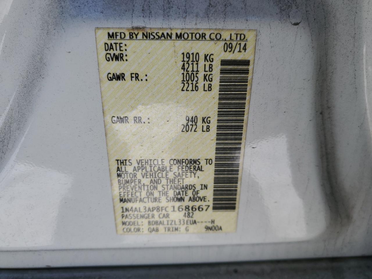 2015 Nissan Altima - Image 12
