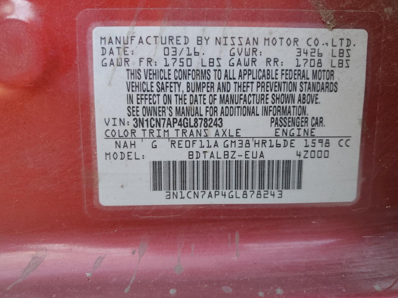 2016 Nissan Versa - Image 12