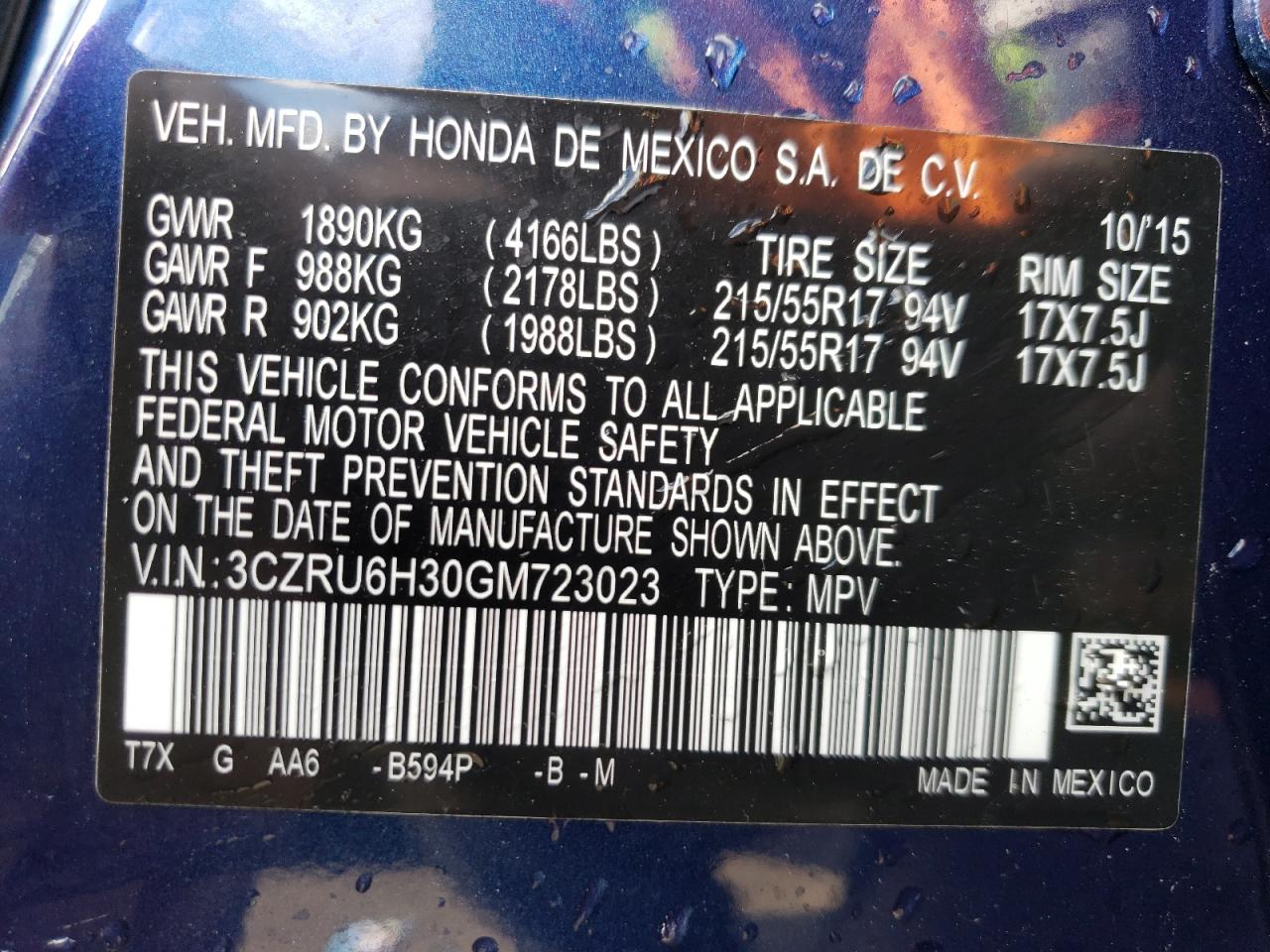 2016 Honda HR-V - Image 13