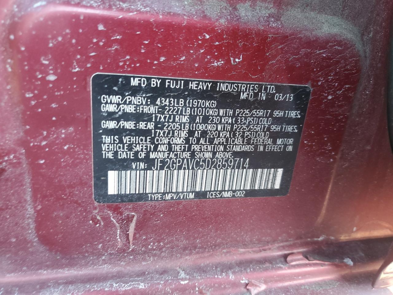 2013 Subaru XV - Image 12