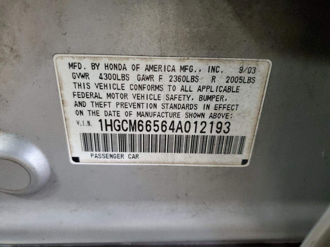 2004 Honda Accord - Image 14