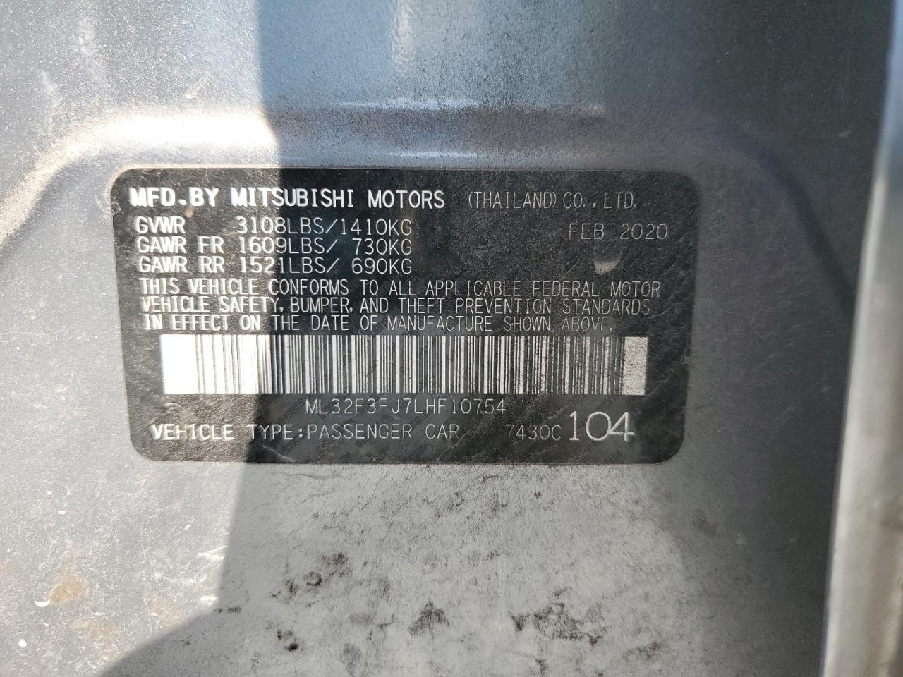 2020 Mitsubishi Mirage - Image 13
