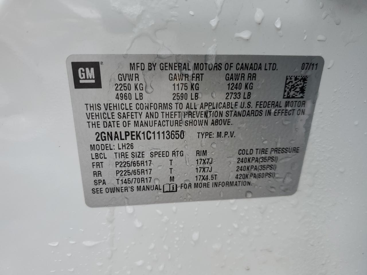 2012 Chevrolet Equinox - Image 13