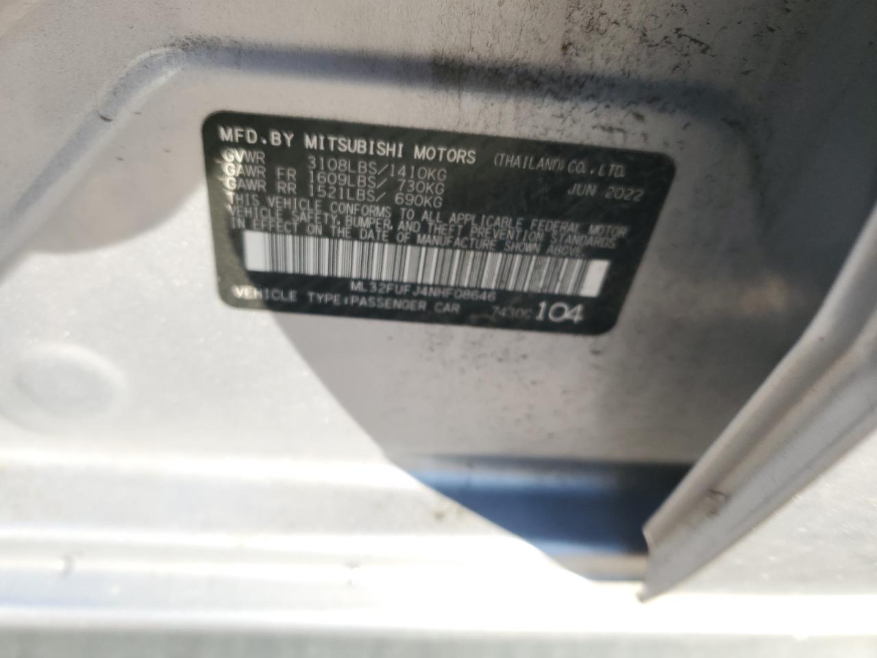 2022 Mitsubishi Mirage - Image 12