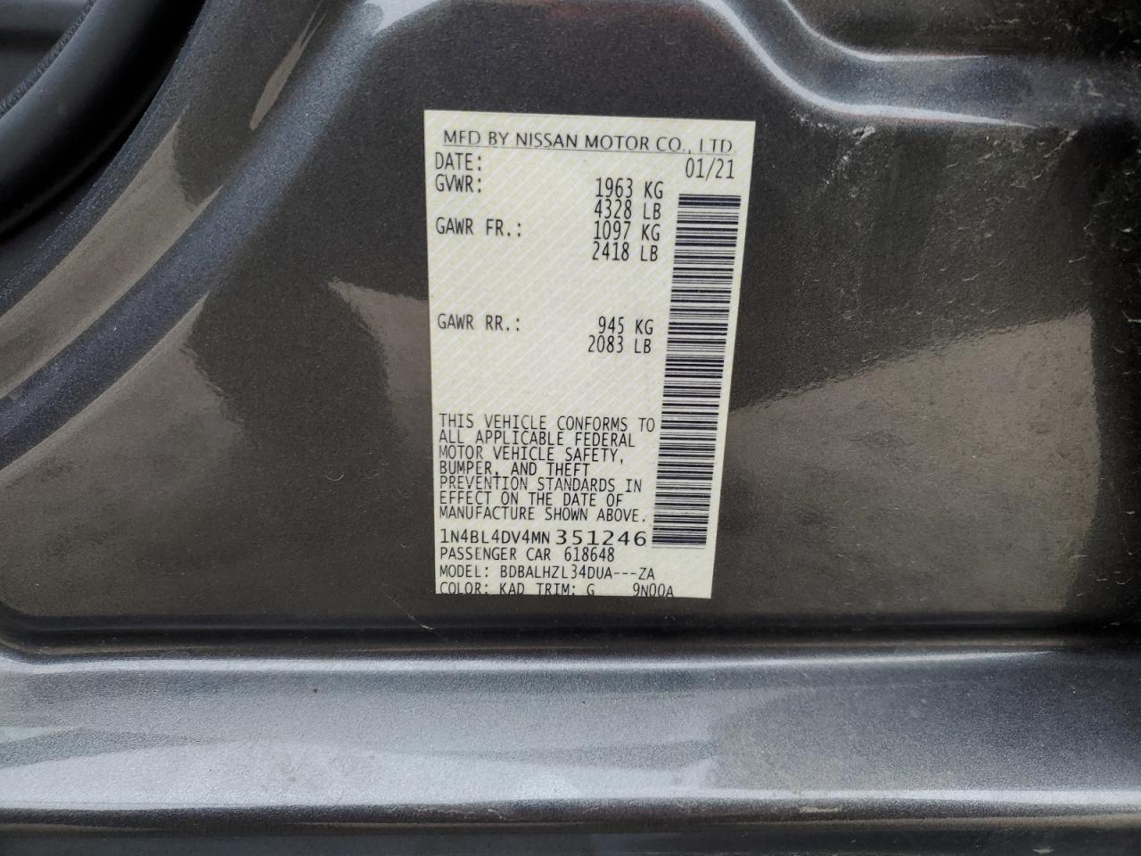 2021 Nissan Altima - Image 13