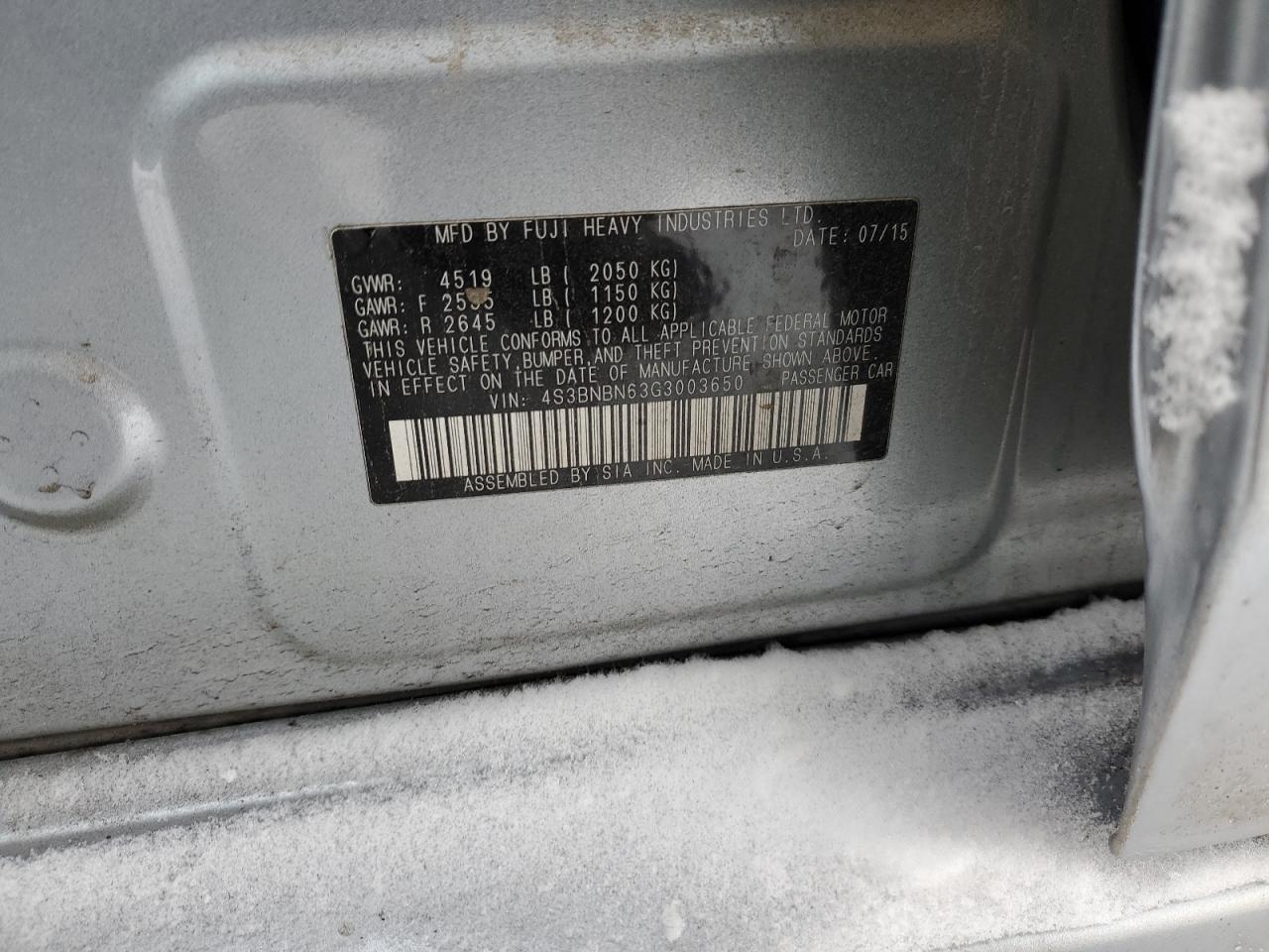 2016 Subaru Legacy - Image 12
