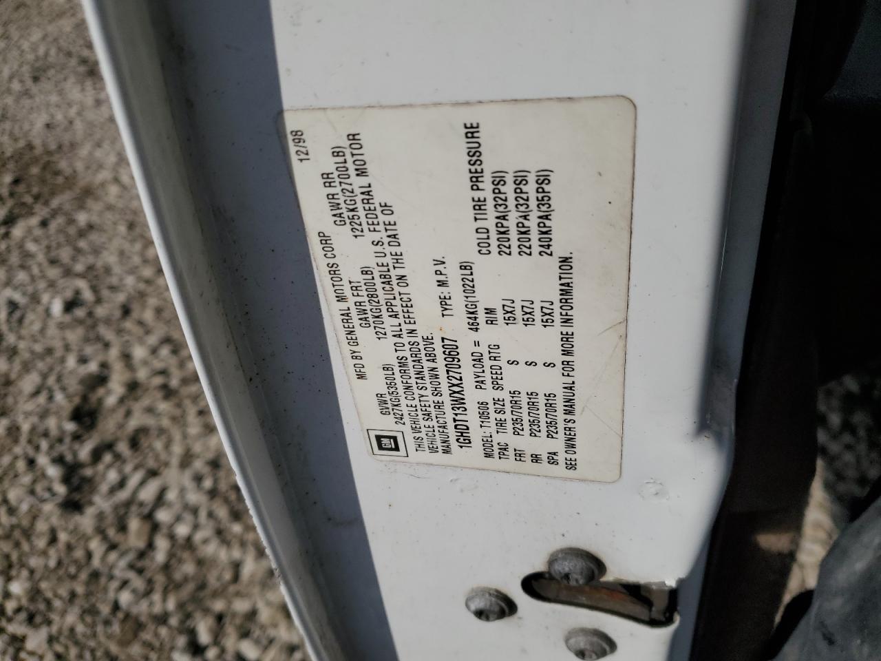 1999 Oldsmobile Bravada - Image 15
