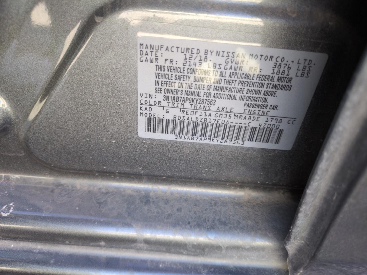 2019 Nissan Sentra - Image 12