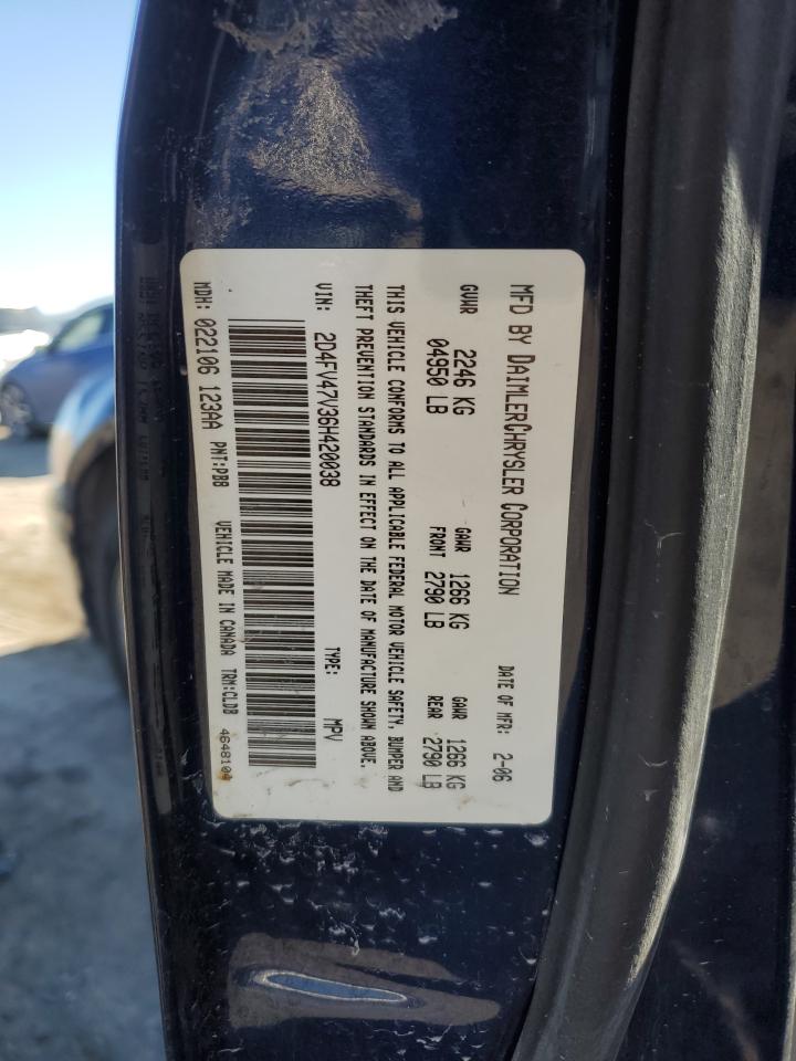 2006 Dodge Magnum Sxt VIN: 2D4FV47V36H420038 Lot: 55020195