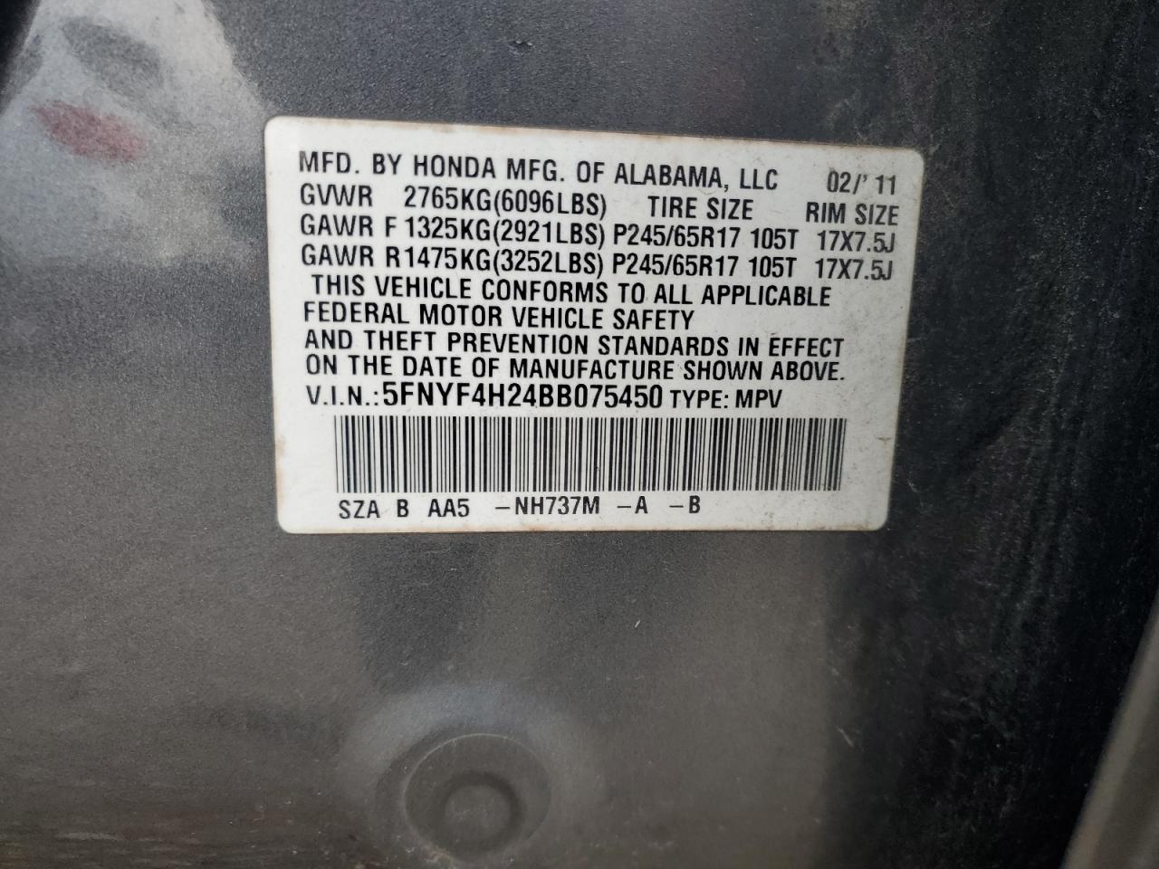 2011 Honda Pilot - Image 15