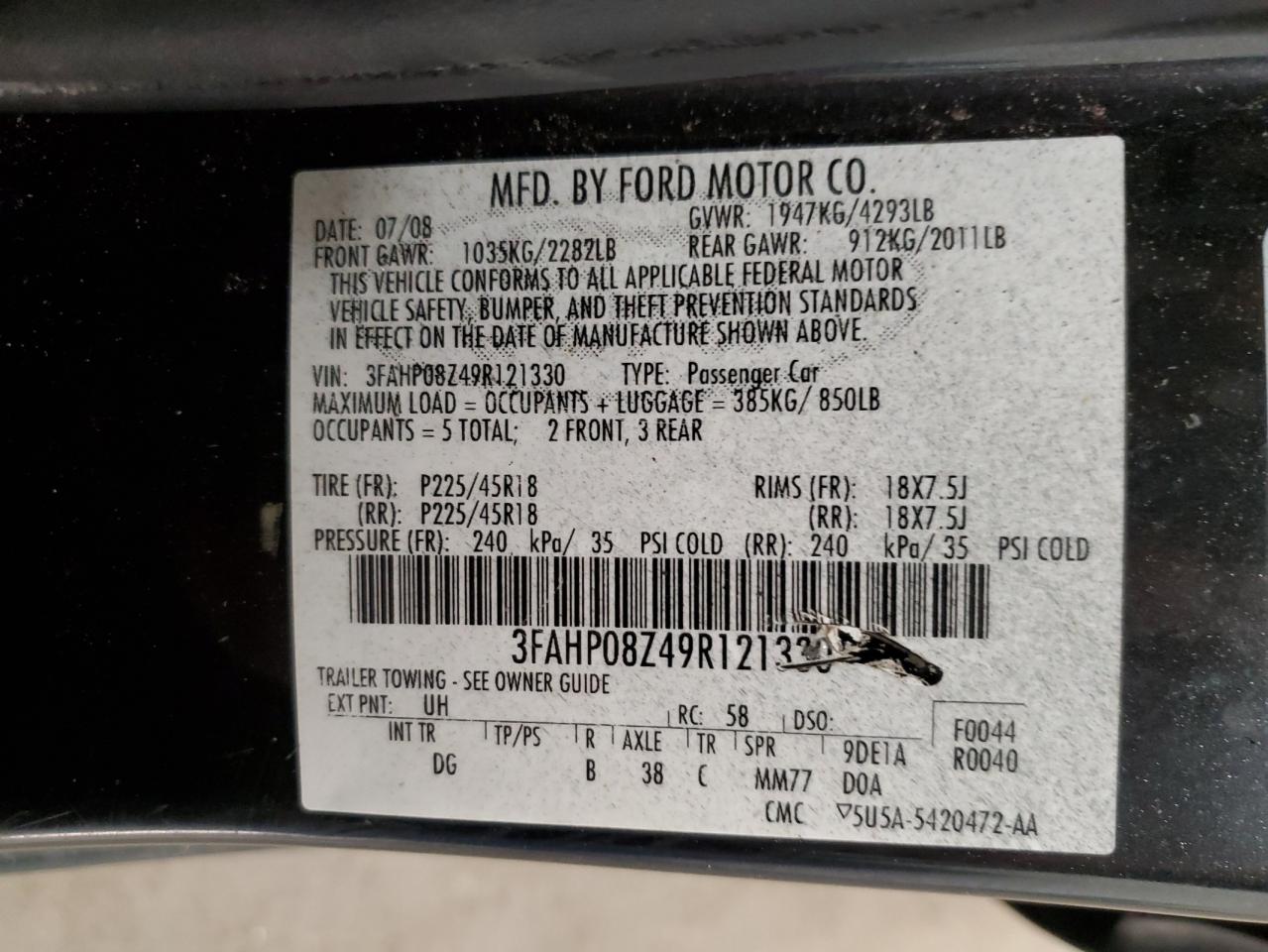 2009 Ford Fusion - Image 15
