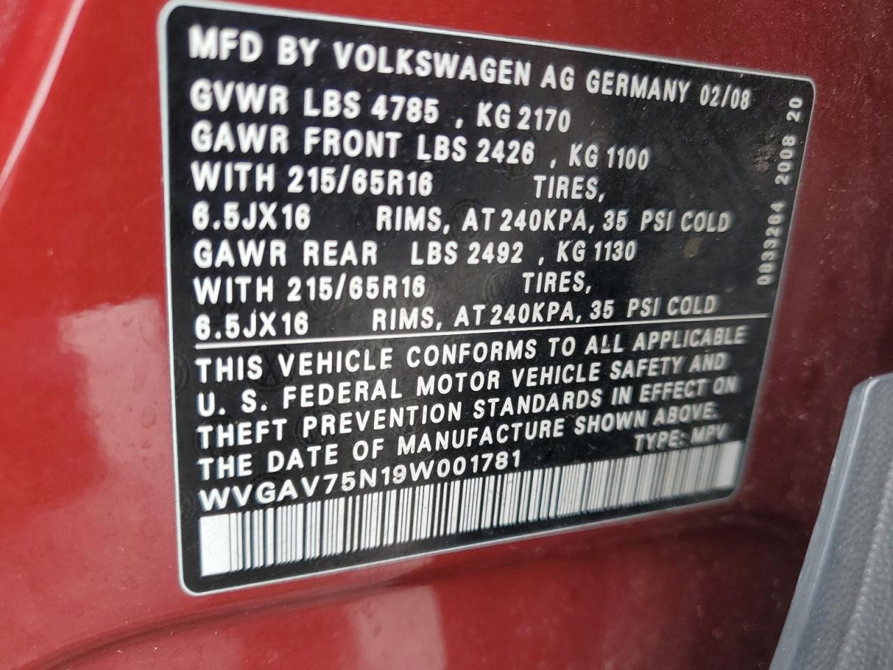 2009 Volkswagen Tiguan - Image 13
