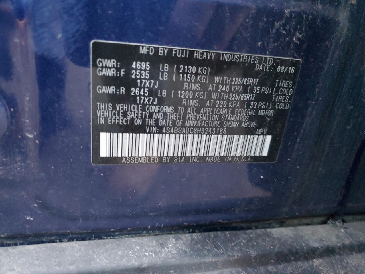2017 Subaru Outback - Image 12