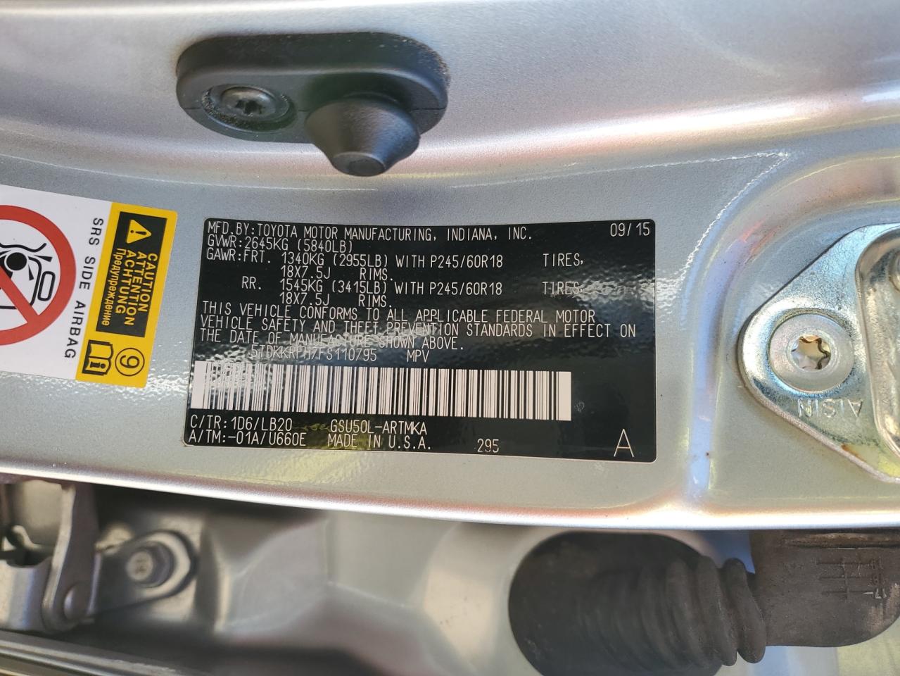 2015 Toyota Highlander - Image 15