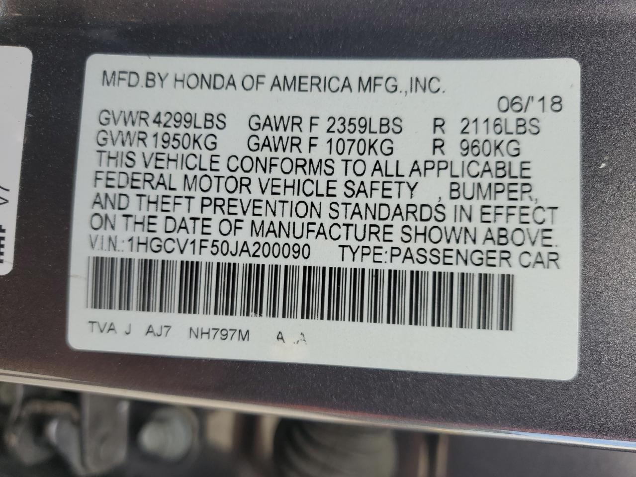 2018 Honda Accord - Image 12