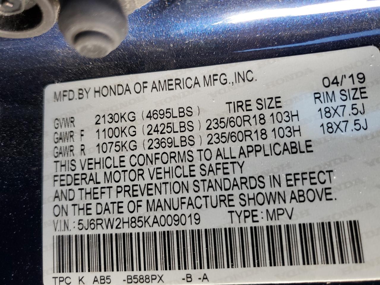 2019 Honda CR-V - Image 14