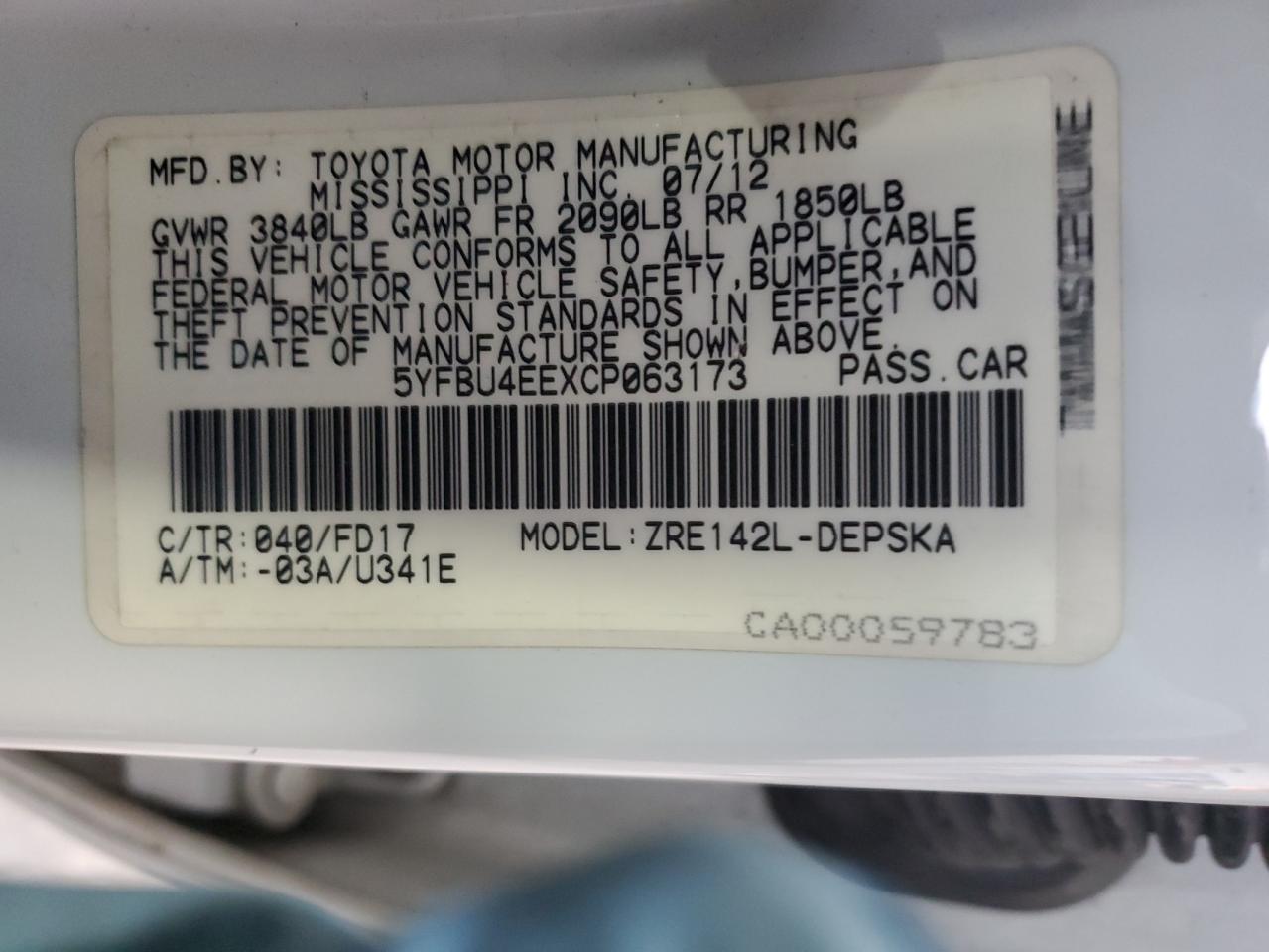 2012 Toyota Corolla - Image 13