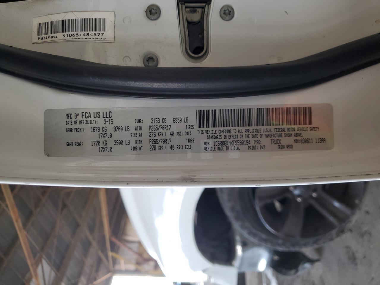 2015 RAM 1500 - Image 12