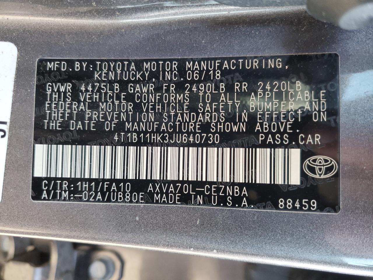 2018 Toyota Camry - Image 15