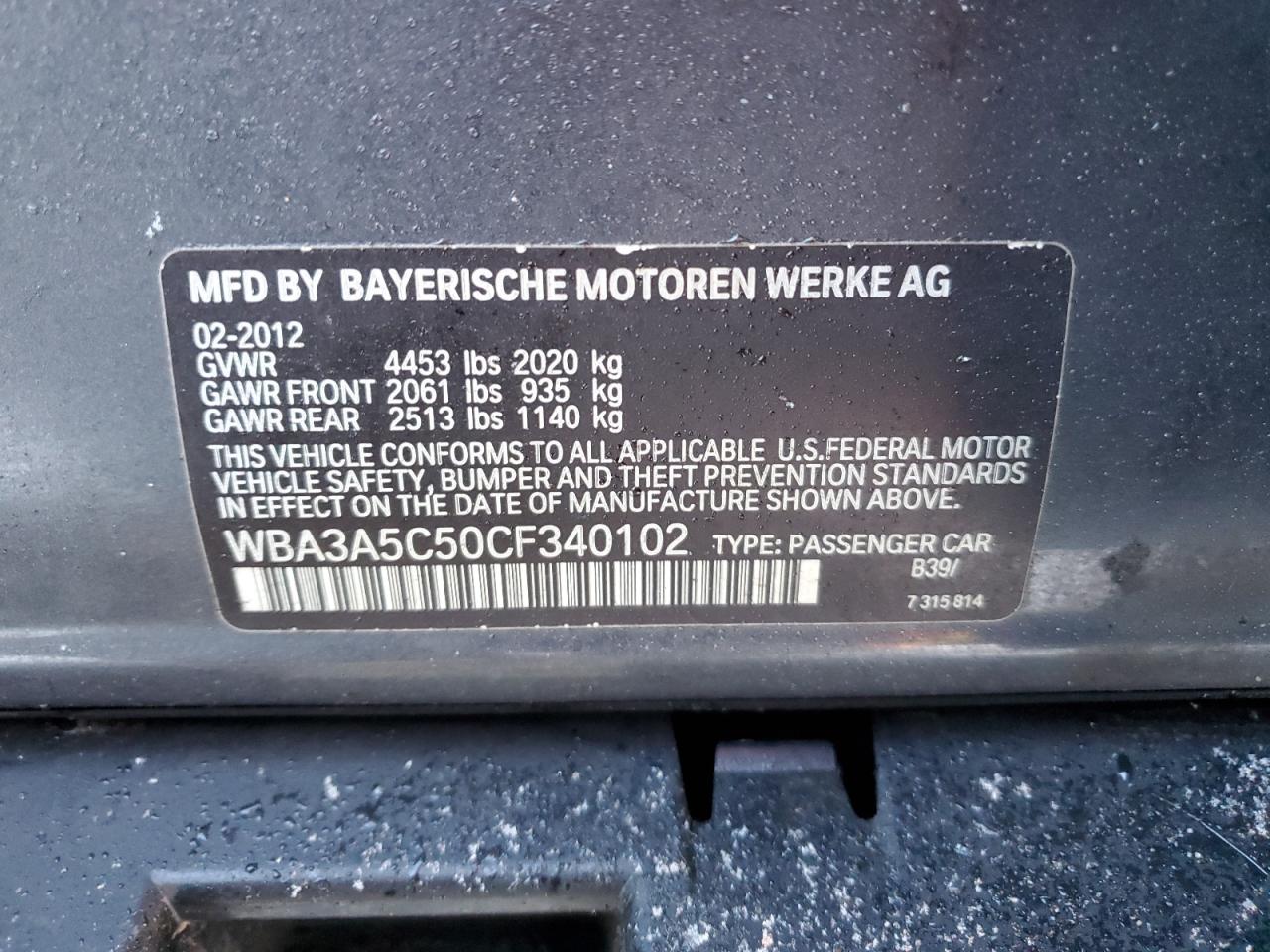 2012 BMW 3er - Image 12