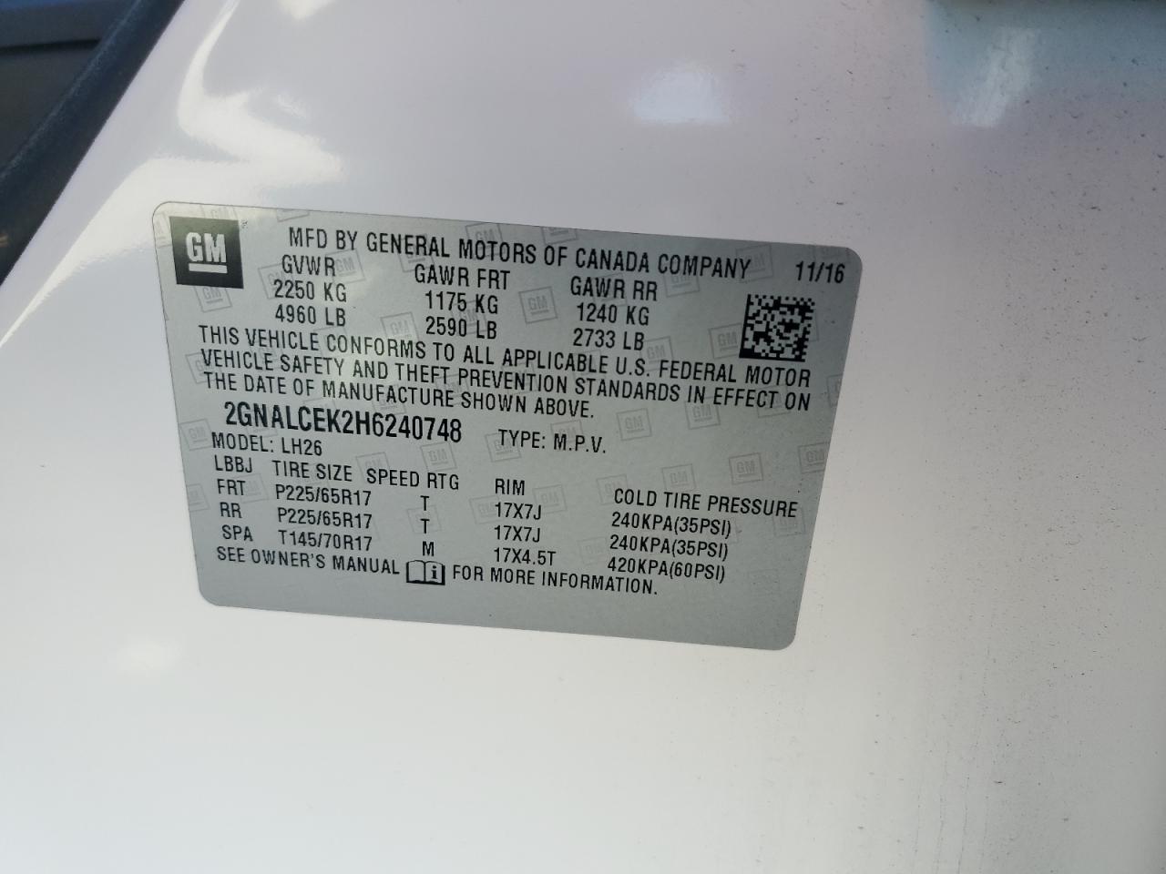 2017 Chevrolet Equinox - Image 13