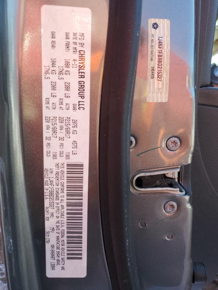 2011 Jeep Compass Sport VIN: 1J4NF1FB8BD215327 Lot: 42106645