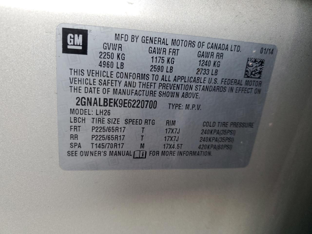2014 Chevrolet Equinox - Image 14