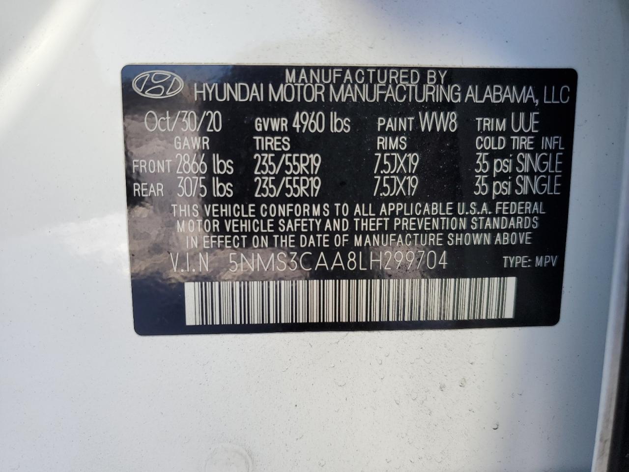 2020 Hyundai Santa Fe - Image 16