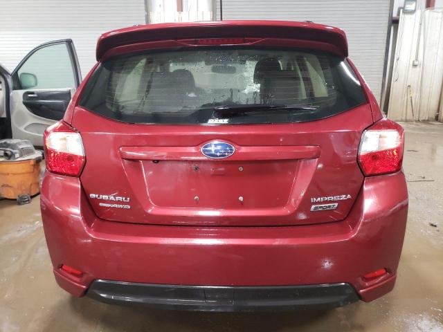  SUBARU IMPREZA 2015 Бургунди