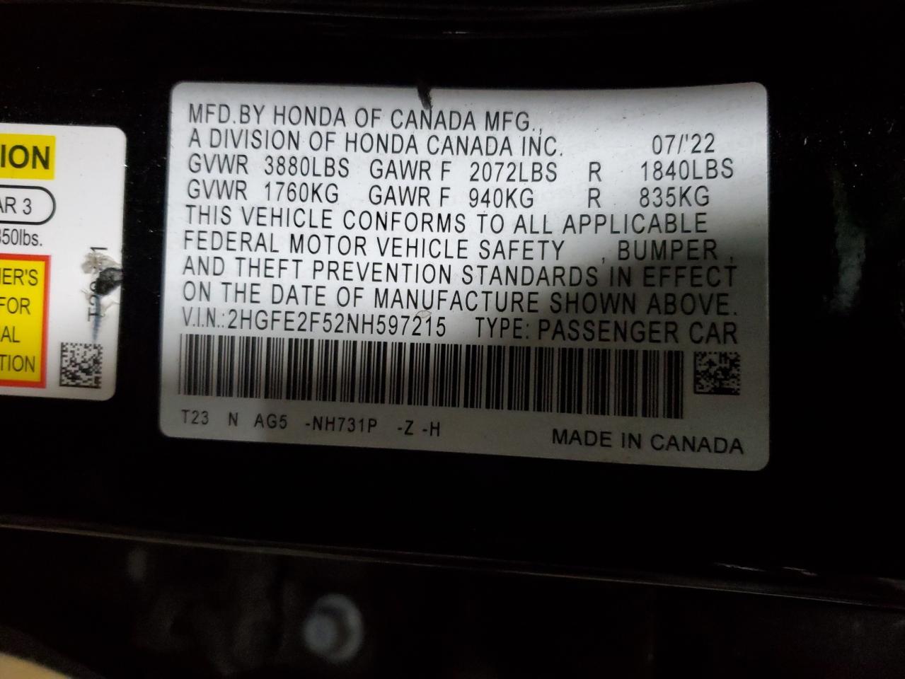 2022 Honda Civic - Image 13