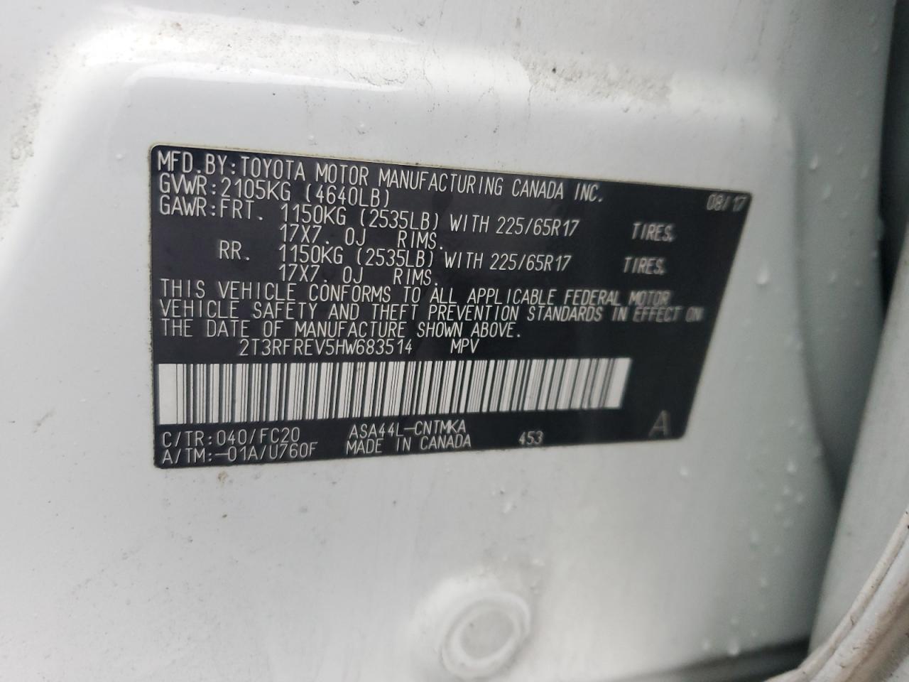 2017 Toyota RAV 4 - Image 13