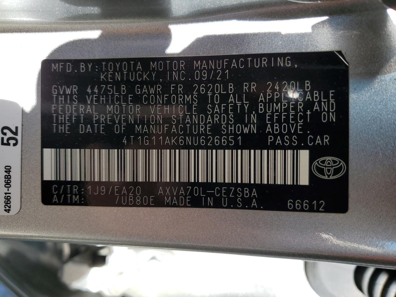 2022 Toyota Camry - Image 13