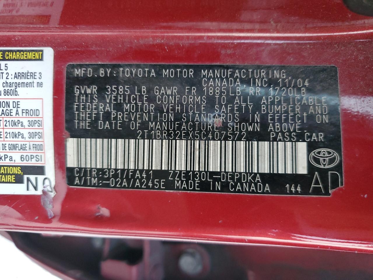 2005 Toyota Corolla - Image 13
