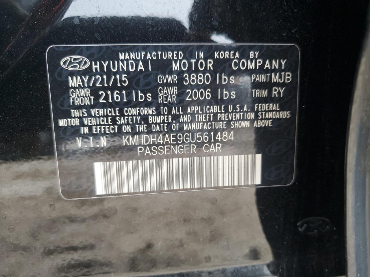 2016 Hyundai Elantra - Image 14