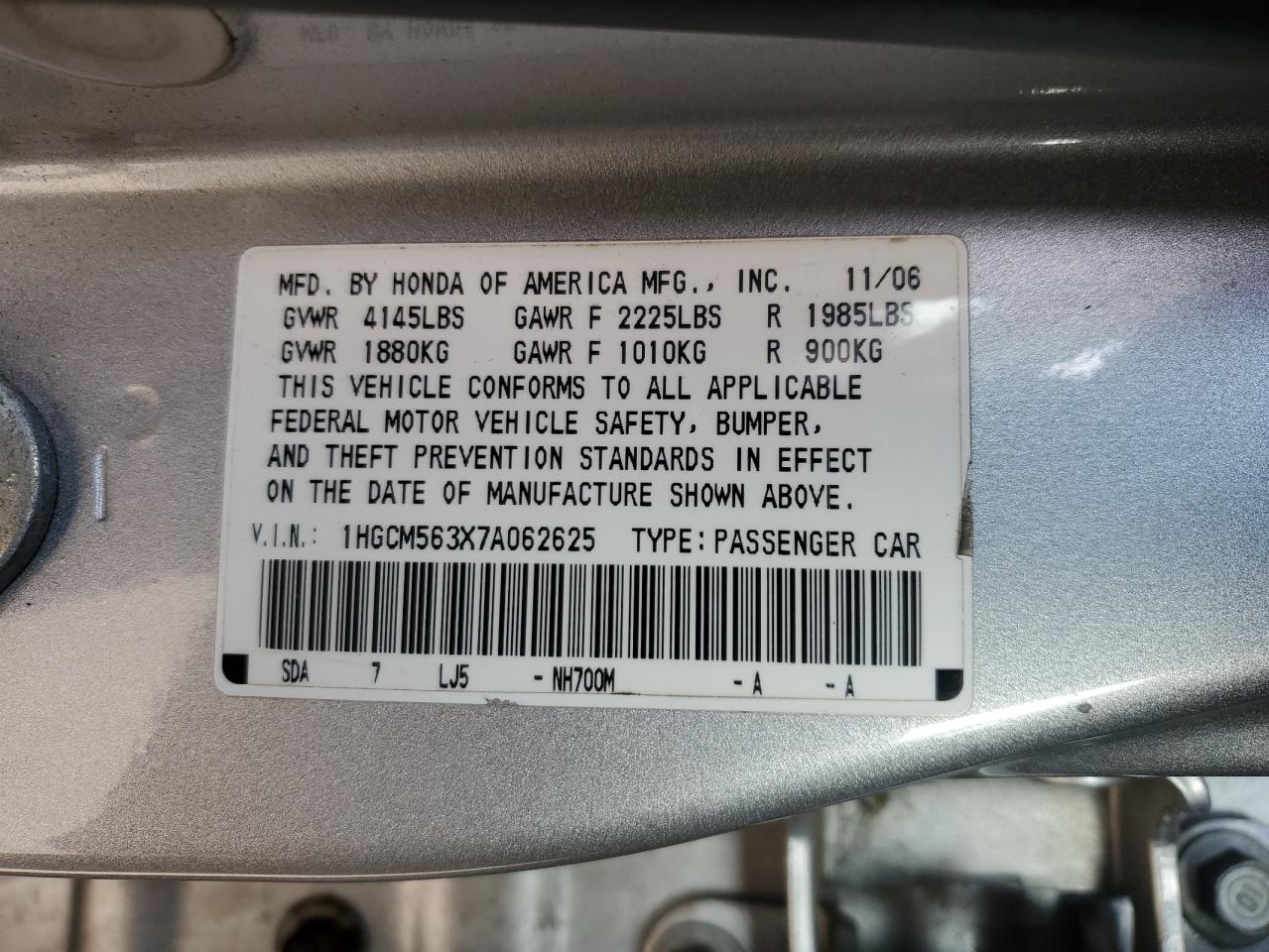 2007 Honda Accord - Image 12