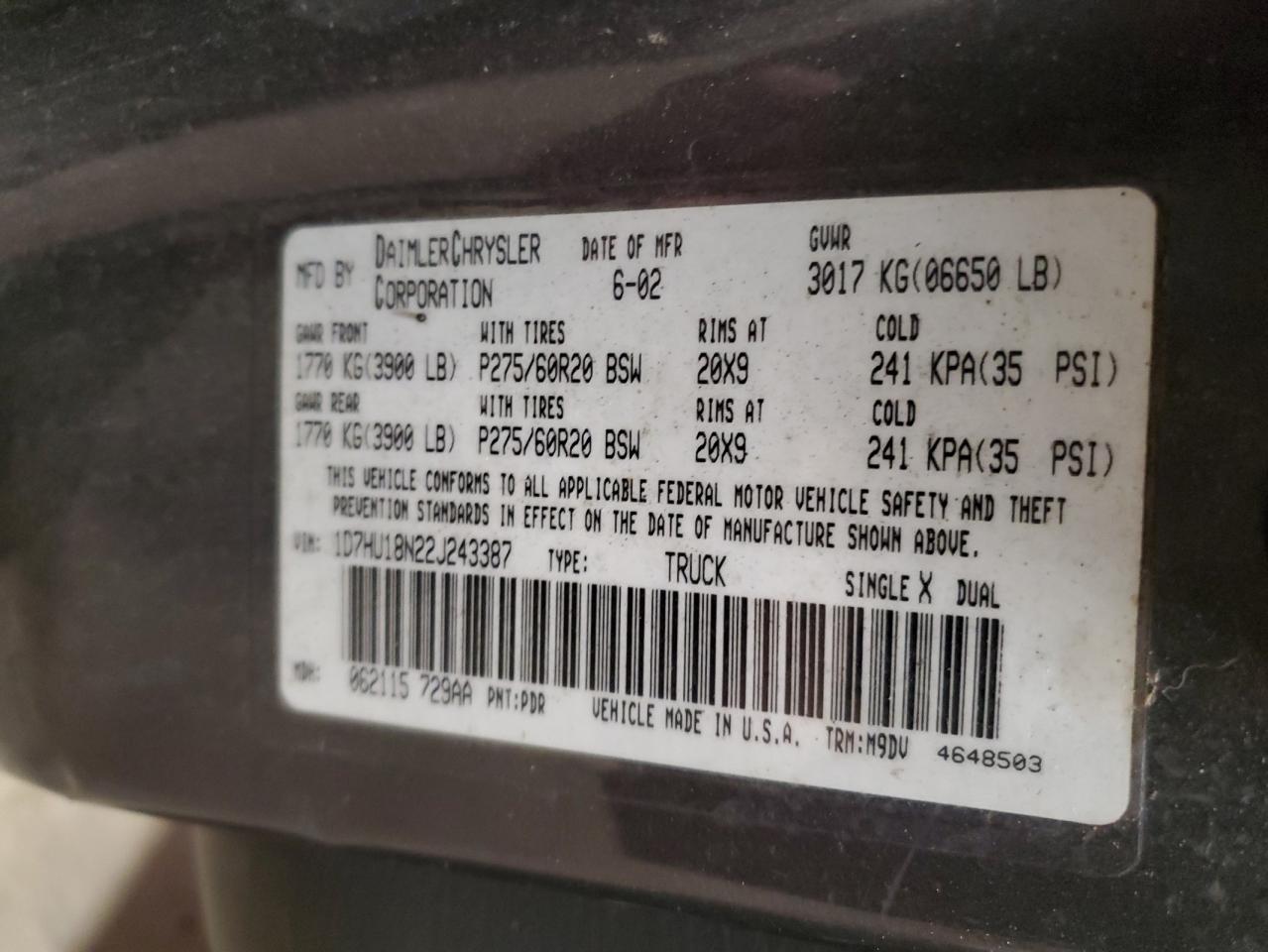 2002 Dodge RAM - Image 12