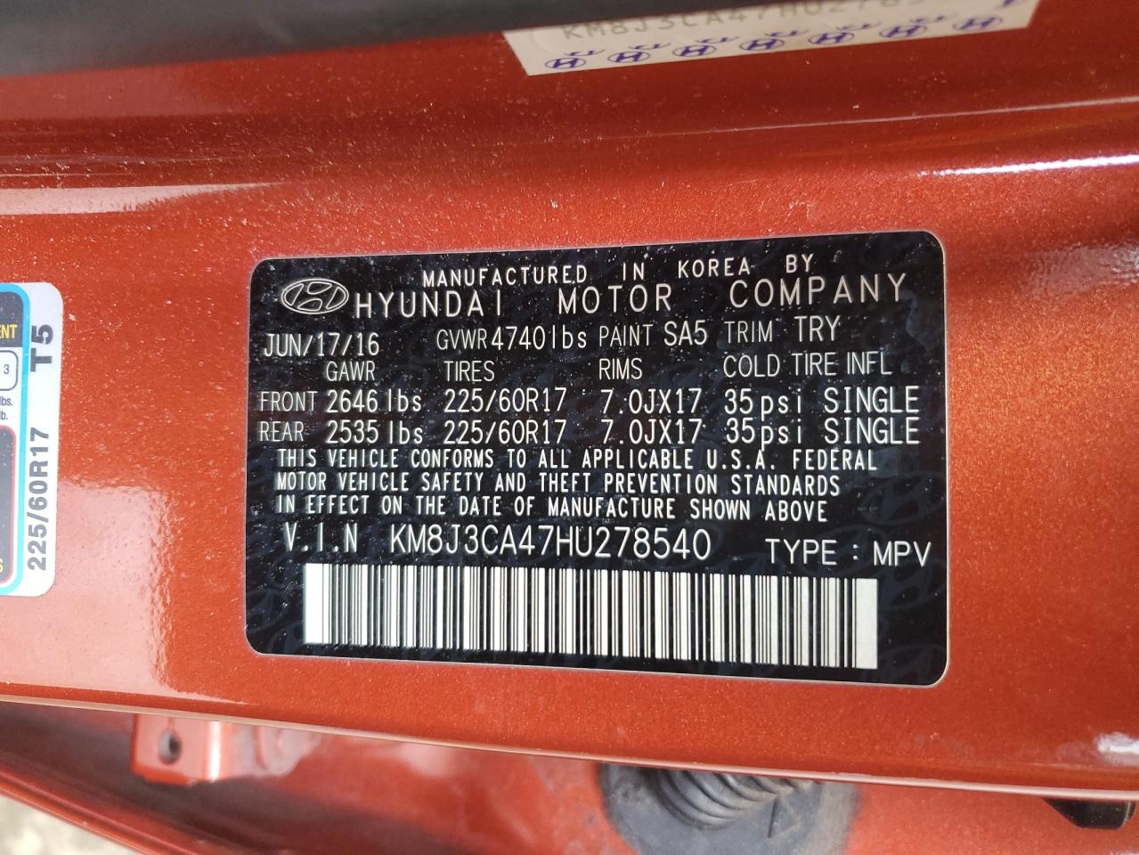 2017 Hyundai Tucson - Image 14