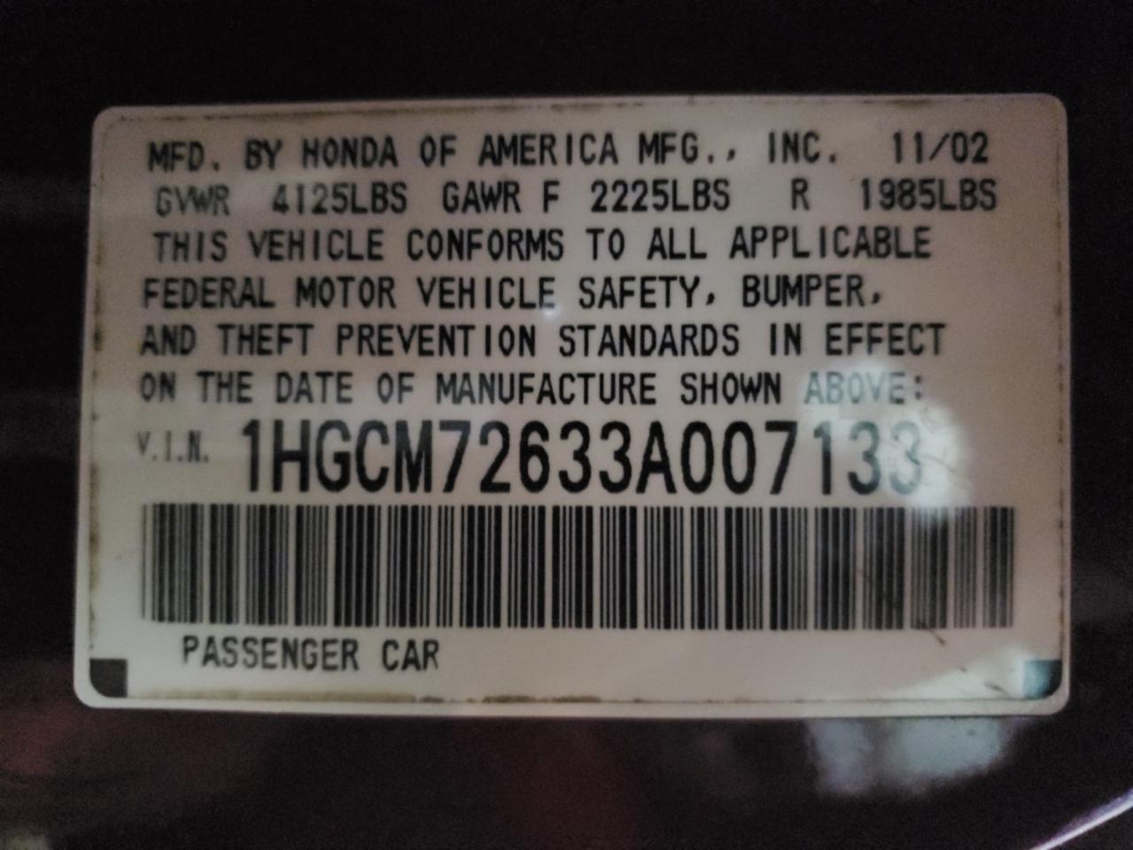 2003 Honda Accord - Image 12