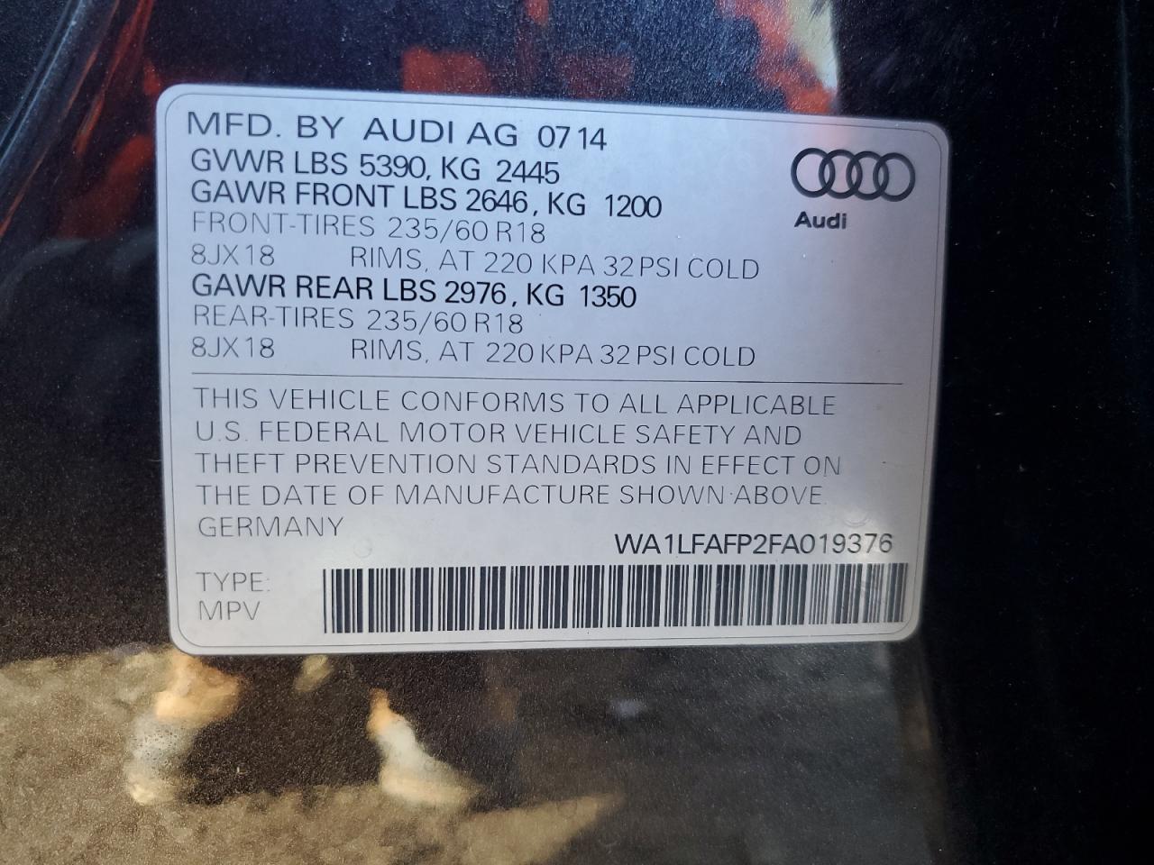2015 Audi Q5 - Image 13