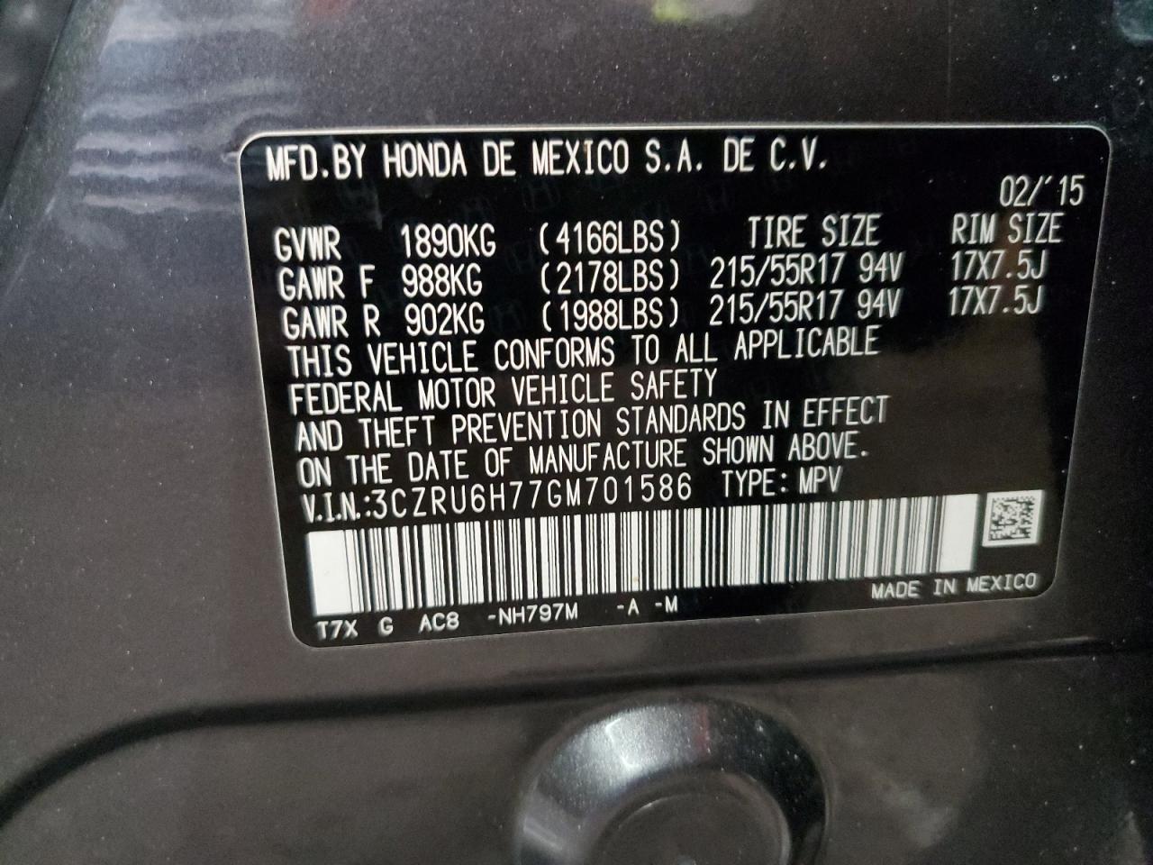 2016 Honda HR-V - Image 15